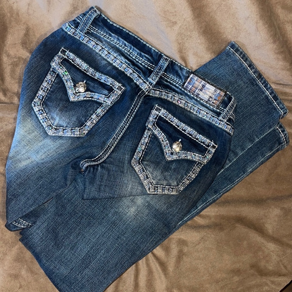 Grace in LA boot cute jeans size 27